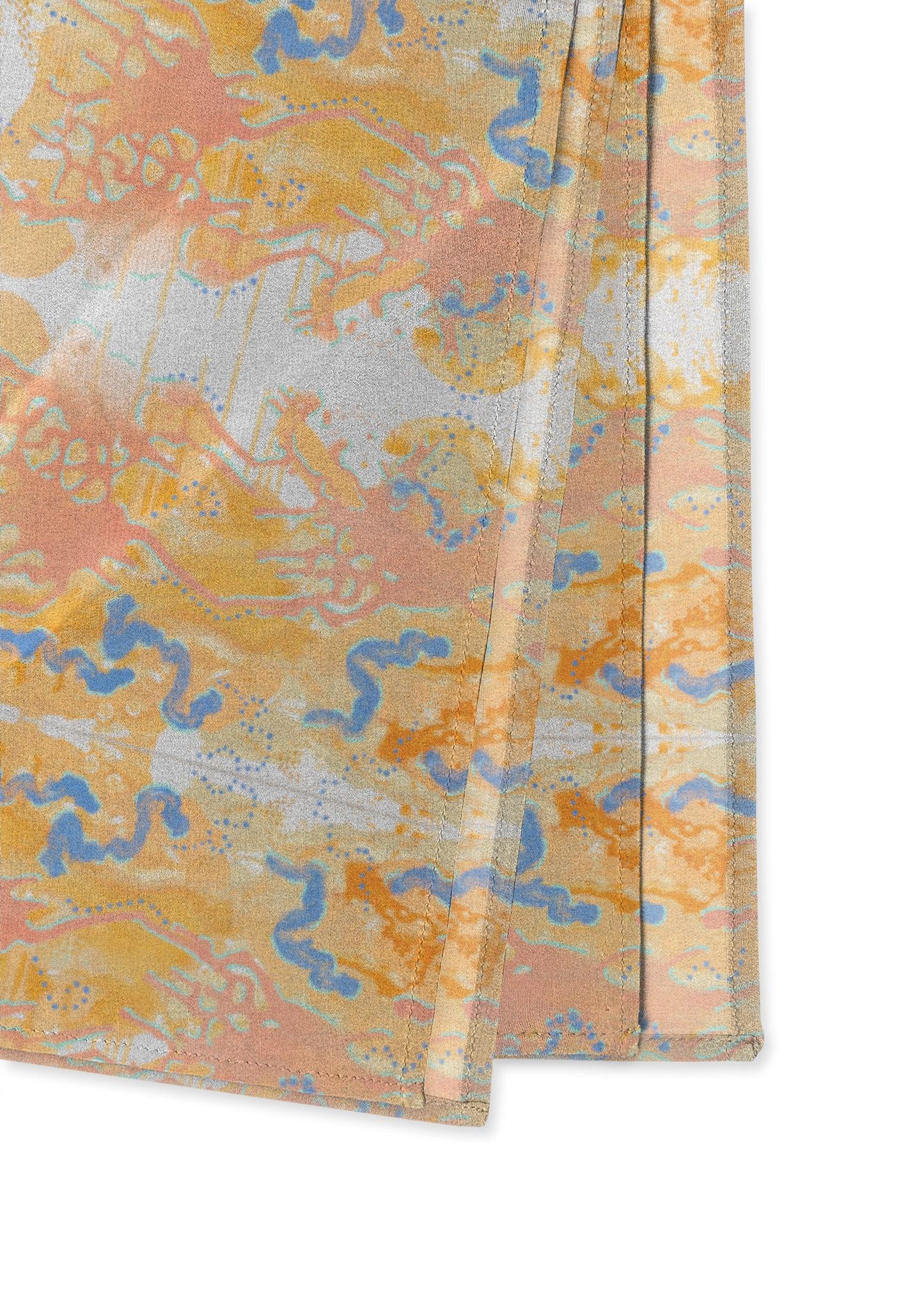 Silk Square Scarf - 36 inch - Fine Art - "Osaka"