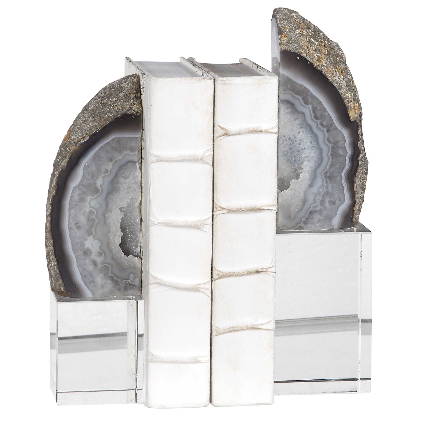 Raw Marble Bookends - Set of 2