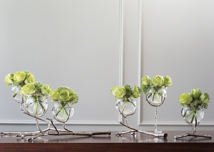 Twig Vase - Nickel (2-vessel unit)