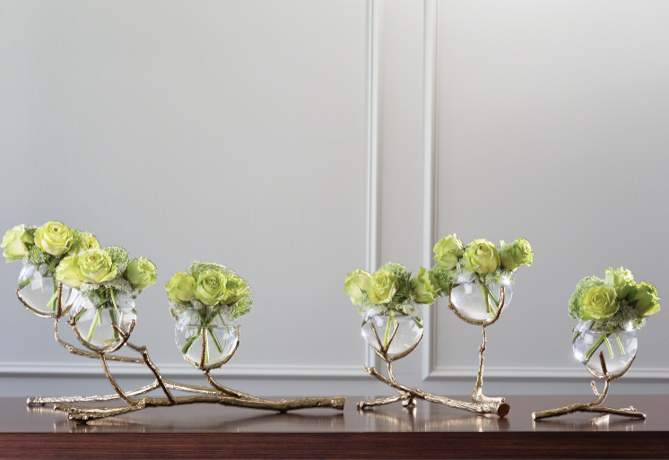 Twig Vase - Brass (2-vessel unit)