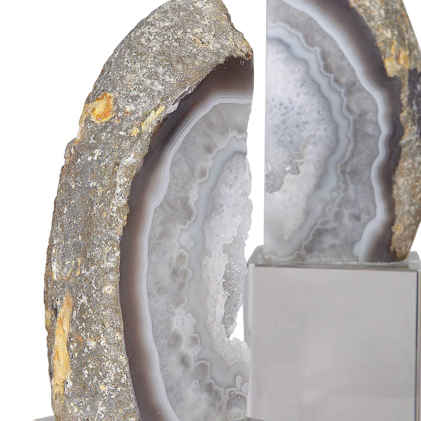 Raw Marble Bookends - Set of 2