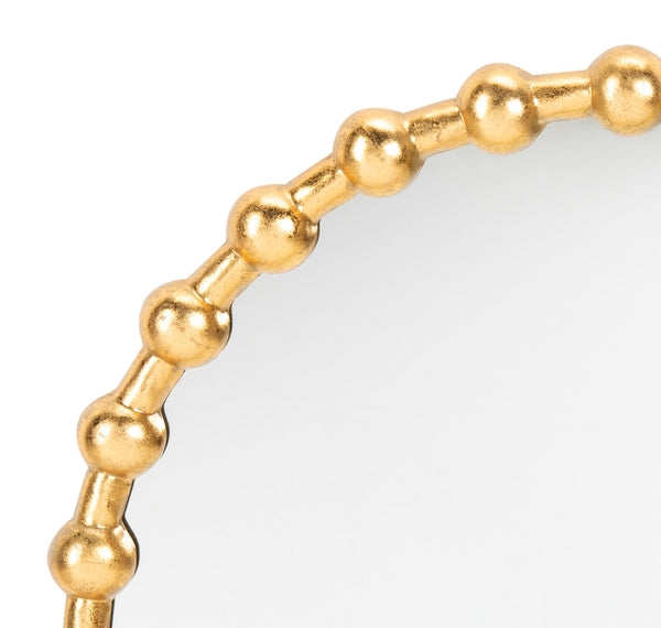 Gold Beaded Mirror