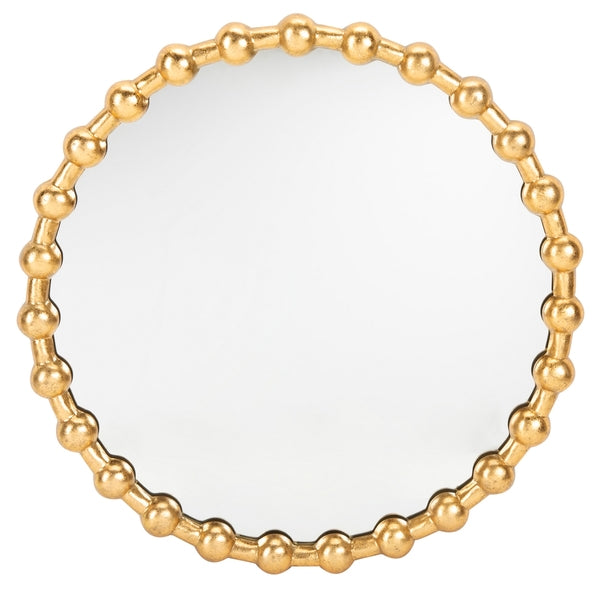 Gold Beaded Mirror