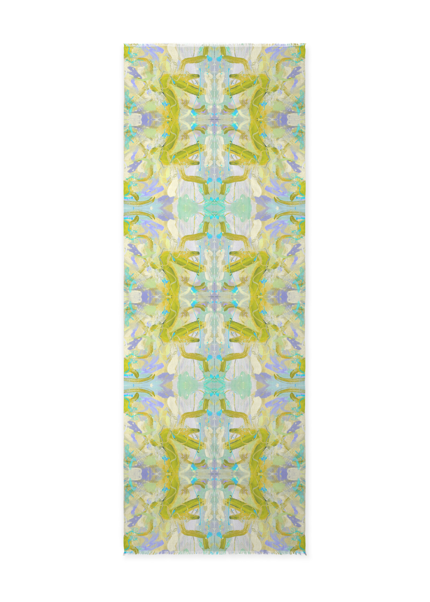 Long Cashmere Scare - Fine Art - in Lime "Free Flow"