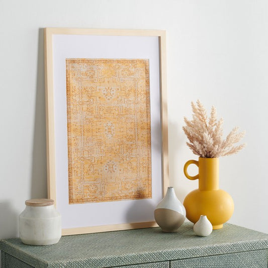 Framed Textile-Inspired Art - GOLD
