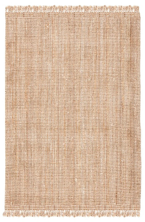 Hand-Woven Jute Rug with Tassels