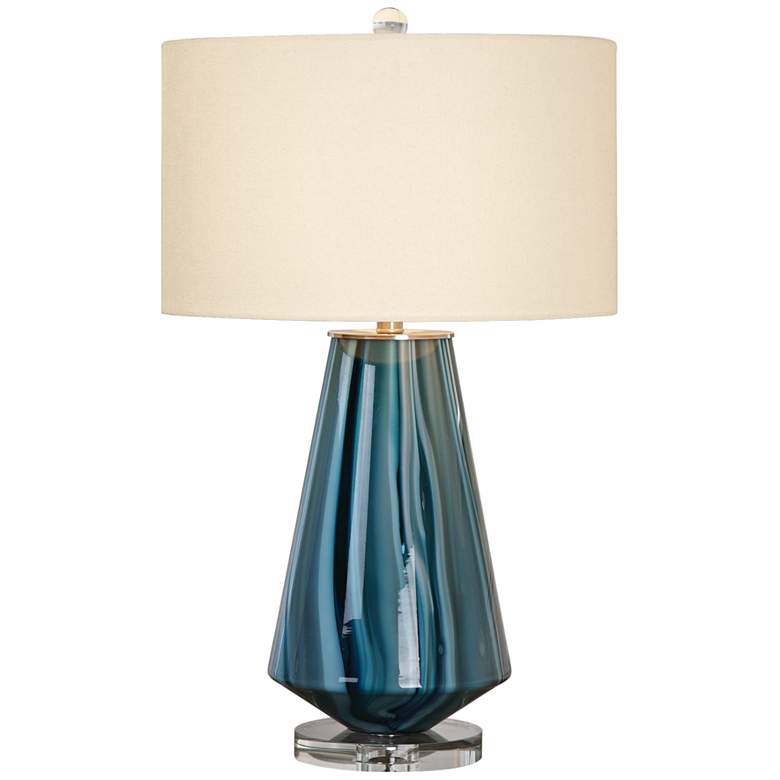 Swirled Glass Table Lamp