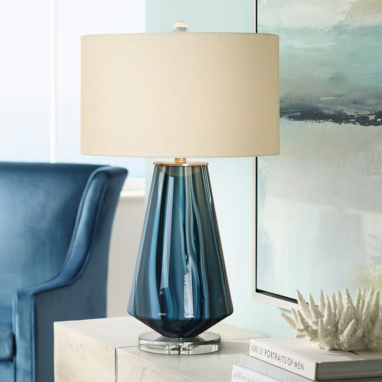 Swirled Glass Table Lamp